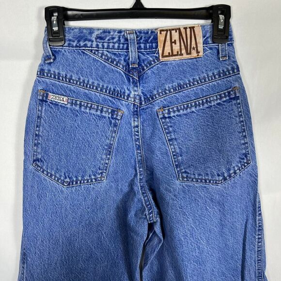 Vintage 90s ZENA Jeans High Waist Mom Tapered Denim Size 5 - Picture 5 of 8